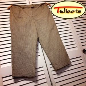 Talbots Comfort Stretch "Medallion Print" Ankle Length Slacks